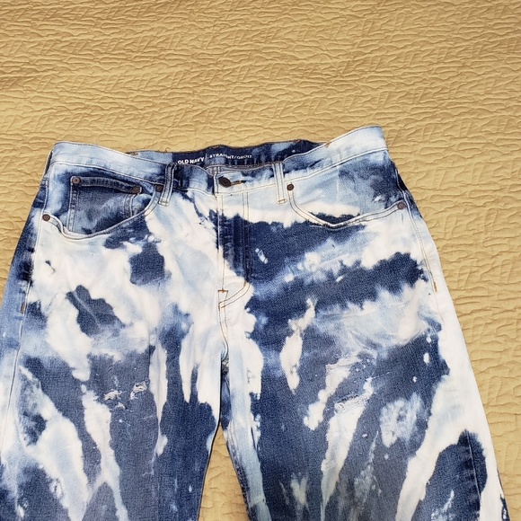 Old Navy Bleach dyed jeans size 36 - Picture 6 of 10